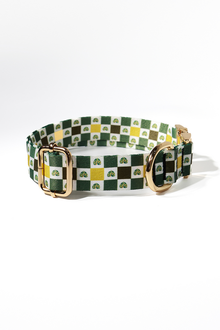 Classic Gold Checker Collar